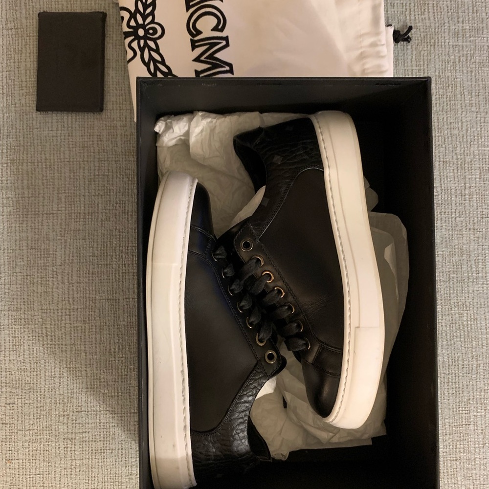 Authentic Black MCM sneakers
